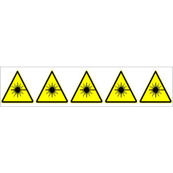 Piktogram 5 db/ív lézersugár