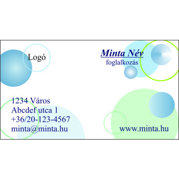 Névjegykártya 2 oldalas, 60 db/cs. - 04