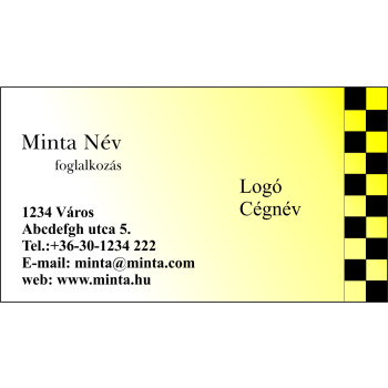 Névjegykártya 2 oldalas, 60 db/cs. - 01