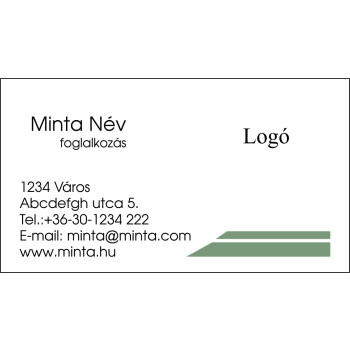 Névjegykártya 1 oldalas, 60 db/cs. - 04