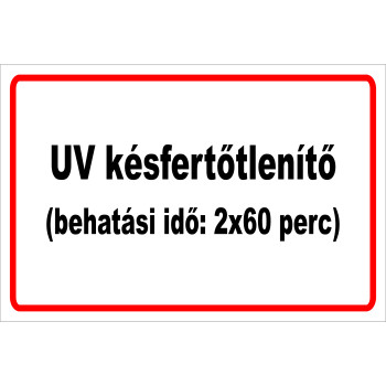 ANTSZ matrica - UV késfertőtlenítő