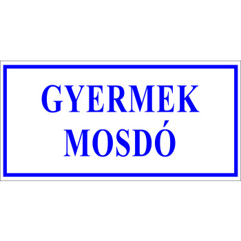 Gyermek mosdó