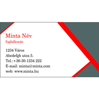 Névjegykártya 1 oldalas, 60 db/cs. - 56