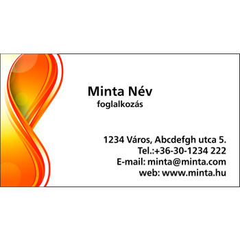 Névjegykártya 1 oldalas, 60 db/cs. - 123