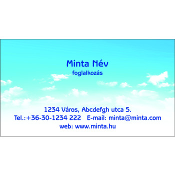 Névjegykártya 1 oldalas, 60 db/cs. - 83