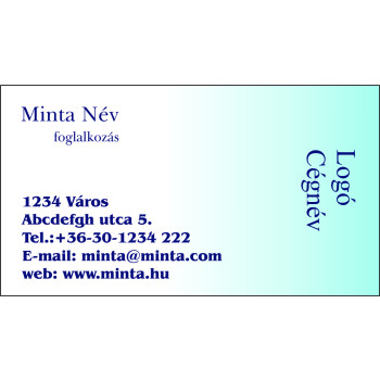 Névjegykártya 1 oldalas, 60 db/cs. - 12
