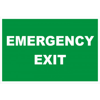 Emergency exit zöld
