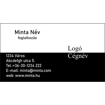 Névjegykártya 1 oldalas, 60 db/cs. - 29