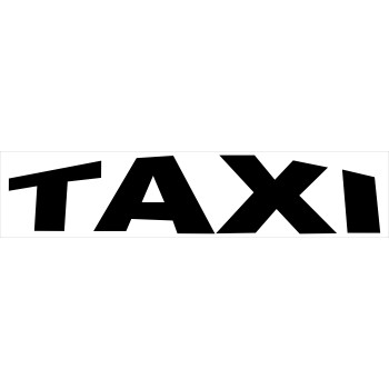 Taxi felirat 45x10 cm