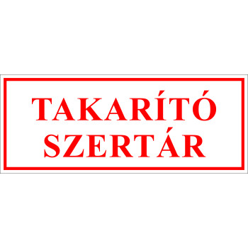 Takarító szertár