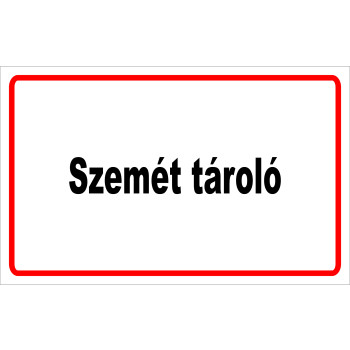 ANTSZ matrica -szemét tároló