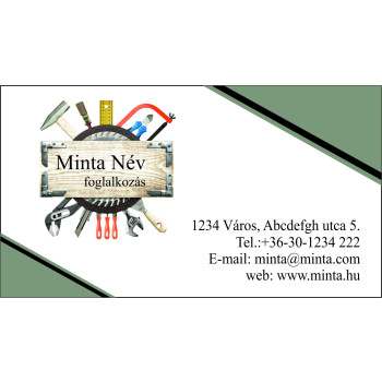 Névjegykártya 1 oldalas, 60 db/cs. - 113 Asztalos névjegy