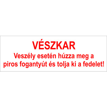 Vonat matrica- Vészkar