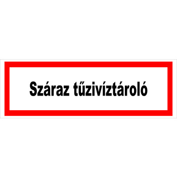 Száraz tűzivíztároló