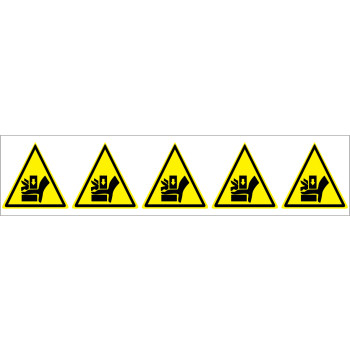 Piktogram 5 db/ív Kézsérülés veszélye