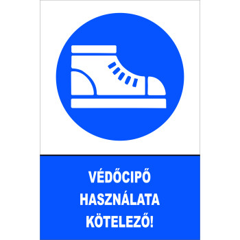 Védőcipő használata kötelező!