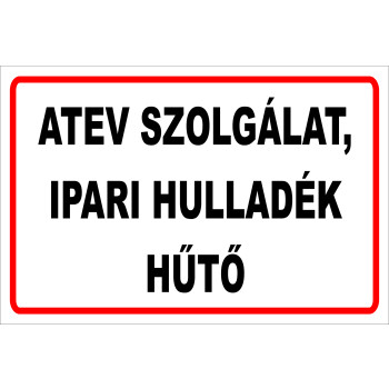 ANTSZ matrica-ATEV Ipari hulladék hűtő