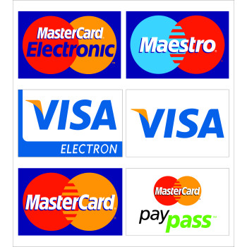 Bankkártya elfogadóhely matrica