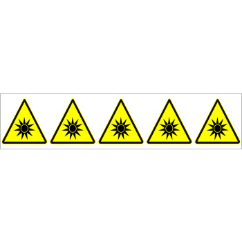 Piktogram 5 db/ív Optikai sugárzás