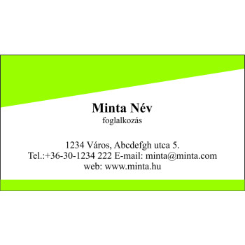 Névjegykártya 1 oldalas, 60 db/cs. - 52