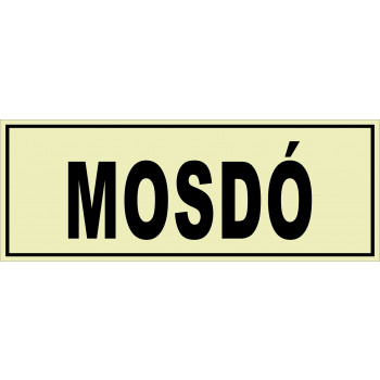Fogászat matrica- Mosdó