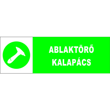 Ablaktörő kalapács matrica