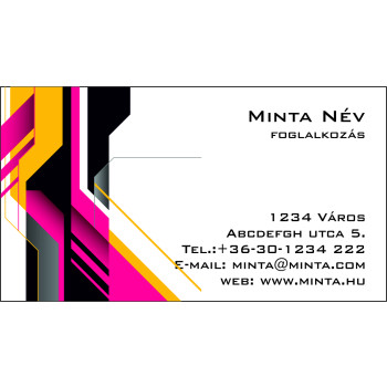 Névjegykártya 1 oldalas, 60 db/cs. - 72