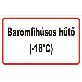 ANTSZ matrica -Baromfihúsos hűtő -18