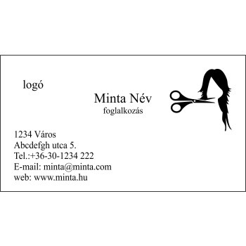 Névjegykártya 1 oldalas, 60 db/cs. - 62