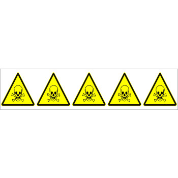 Piktogram 5 db/ív Méreg