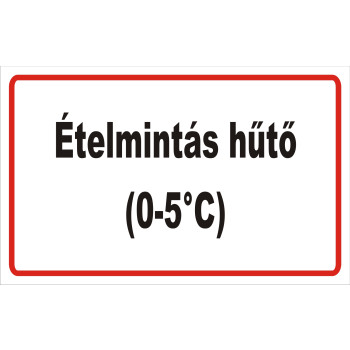 ANTSZ matrica -Ételmintás hűtő