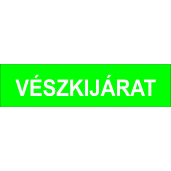 Vészkijárat busz matrica kicsi