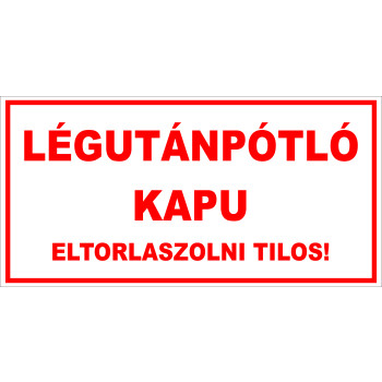 Légutánpotló kapu fehér