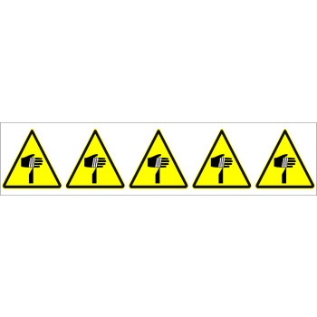 Piktogram 5 db/ív Kézsérülés veszélye