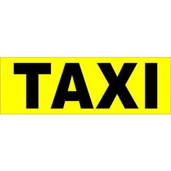 Taxi felirat 30x10 cm
