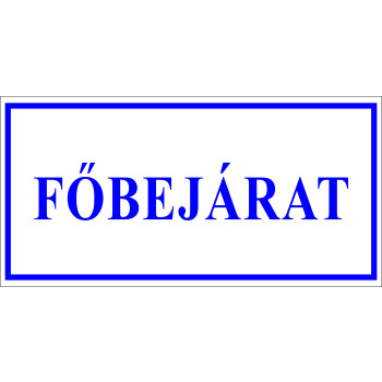 Főbejárat