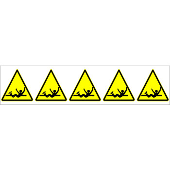 Piktogram 5 db/ív test felcsavarodása