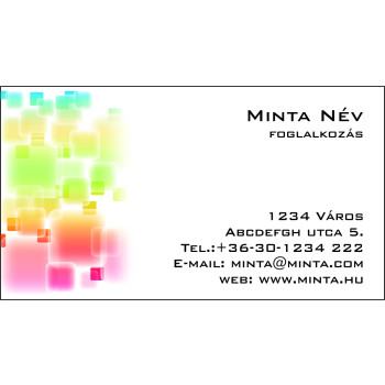Névjegykártya 1 oldalas, 60 db/cs. - 74