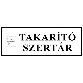Takarító szertár
