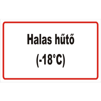 ANTSZ matrica -halas hűtő -18
