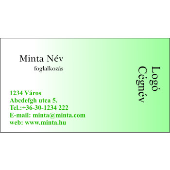 Névjegykártya 1 oldalas, 60 db/cs. - 13