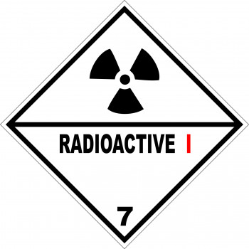 ADR bárca 7A radioaktív anyagok