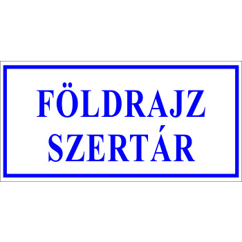 Földrajz szertár