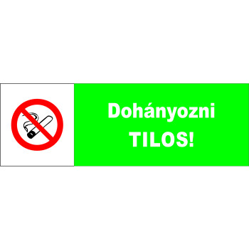 Dohányozni tilos matrica