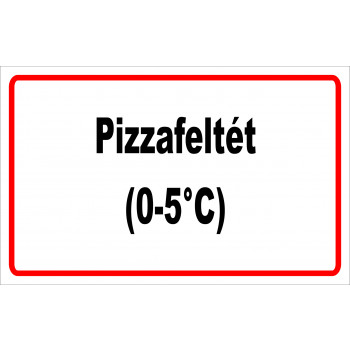 ANTSZ matrica - Pizzafeltét